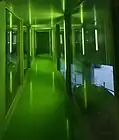 The green hallway