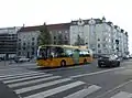 Movia bus line 3A on Enghavevej at Sønder Boulevard in Vesterbro in Copenhagen.