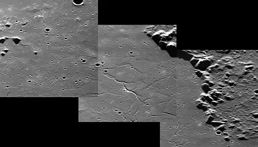 Mozart crater interior