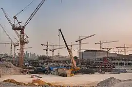 Construction in Msheireb Downtown Doha in 2013