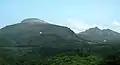 Chausu lava dome and Asahi Peak