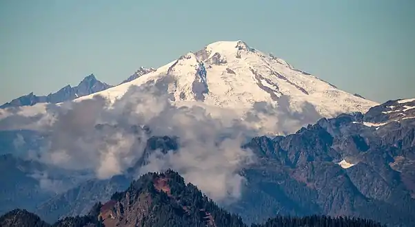 Mt. Baker seen from Hidden Lake Peaks