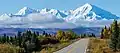 McGinnis Peak (left), Mt. Moffit (right), from the Richardson Highway