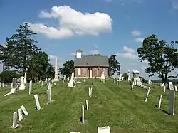 Mt. Tabor Church Building, Cemetery and Hitching Lot