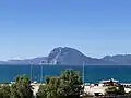 Mount Varasova very prominently viewed from Patras, Greece.