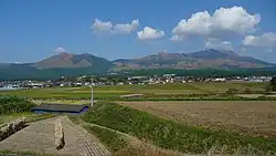 View of Mount Aso from Minami-Aso