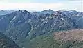 Mt. Duckabush (left) and Mt. Steel (right) seen from Mount Skokomish