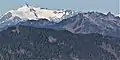 Mt. Shuksan (left) and Mt. Watson (right) seen from the south at Sauk Mountain