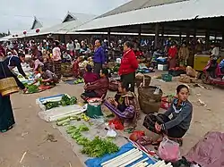 Muang Sing market, formerly a major opium market in the Golden Triangle