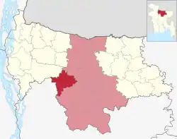 Location of Muktagacha