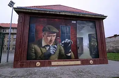 Sherlock Holmes mural