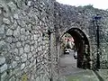 Medieval walls (13th century) at the "Puebla Vieja" of Laredo