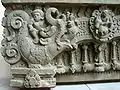 Makara on lintel from Sambor Prei Kuk temple, Kampong Thom City, Cambodia