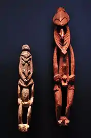 Carved wooden figurines from Papua New Guinea (20th century)