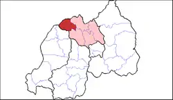 Shown within Northern Province and Rwanda