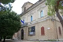 The National Archaeological Museum of Abruzzo surrounded by the urban park