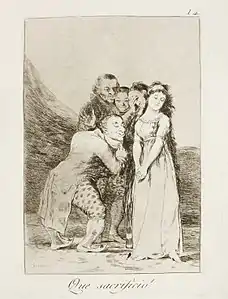 Capricho No. 14: ¡Qué sacrificio! (What a sacrifice!)