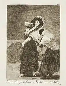 Capricho No. 16: Dios la perdone: y era su madre (For Heaven's sake: and it was her mother)