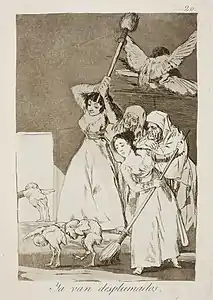 Capricho No. 20: Ya van desplumados (There they go plucked)