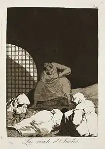 Capricho No. 34: Las rinde el sueño (Sleep overcomes them)