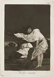 Capricho No. 36: Mala noche (A bad night)