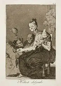 Capricho No. 44: Hilan delgado (They spin finely)