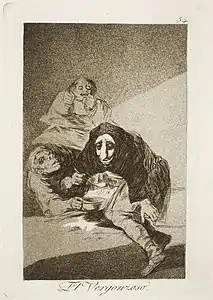 Capricho No. 54: El vergonzoso (The shameful one)