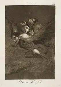 Capricho No. 64: Buen viaje (Bon voyage)