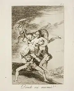 Capricho No. 65: ¿Dónde va mamá? (Where is mommy going?)