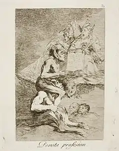 Capricho No. 70: Devota profesión (Devout profession)