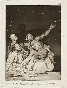 Capricho No. 71: Si amanece, nos vamos (When day breaks we will be off)