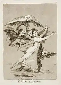 Capricho No. 72: No te escaparás (You will not escape)