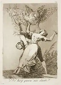 Capricho No. 75: ¿No hay quién nos desate? (Can't anyone unleash us?)