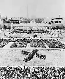 RCMP horsemen performing at the 1939 World's Fair