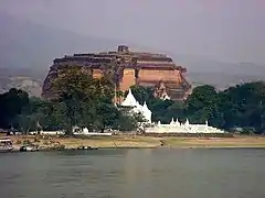 Looking westward from the Irrawaddy River