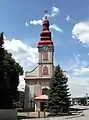 Church of St Bartholomew in the Myslava borough (May 2012)