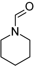 Skeletal formula of N-formylpiperidine