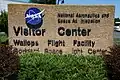 Main sign at the NASA Visitor Center (Wallops Flight Facility)