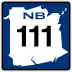 Route 111 marker