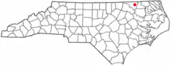 Location of Conway, North Carolina