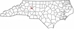 Location of Cooleemee, North Carolina