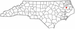 Location of Creswell, North Carolina