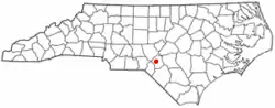 Location of Five Points, North Carolina