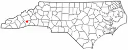 Location of Fletcher, North Carolina