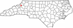 Location of Grandfather, North Carolina