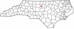 Location of Haw River, North Carolina