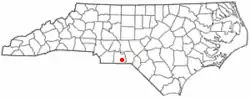 Location of Morven, North Carolina