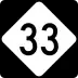 North Carolina Highway 33 marker