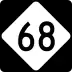 North Carolina Highway 68 marker