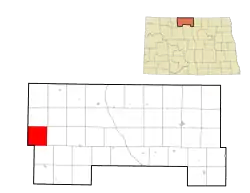 Location of Cut Bank Township